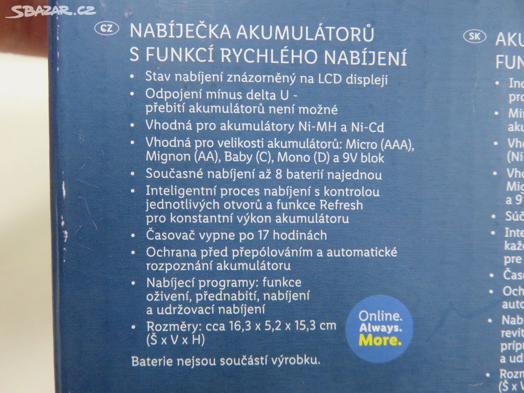 Univerzální nabíječka baterií Tronic TAL 1000 A1 - Praha